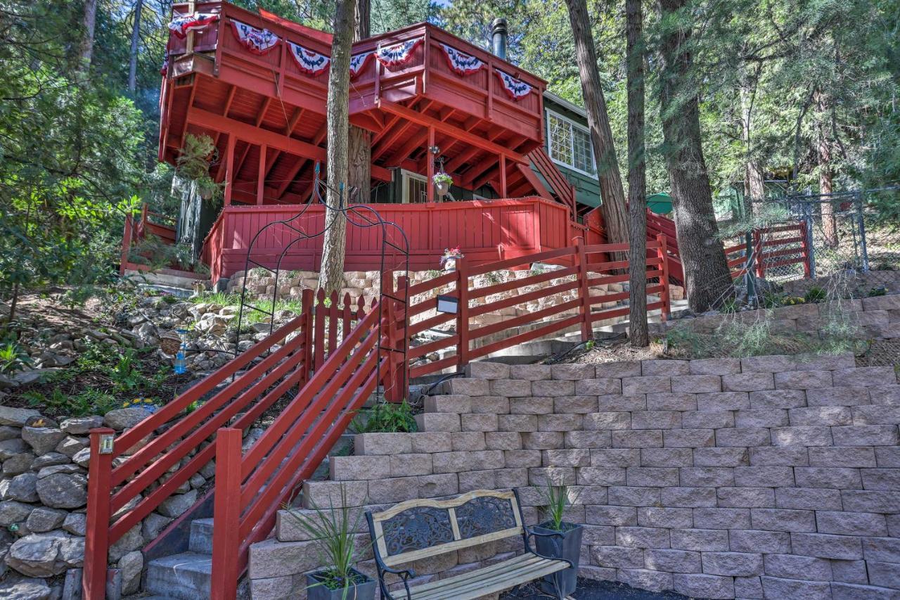 Boho Crestline Cabin, 1 Mile To Lake Gregory! Екстер'єр фото