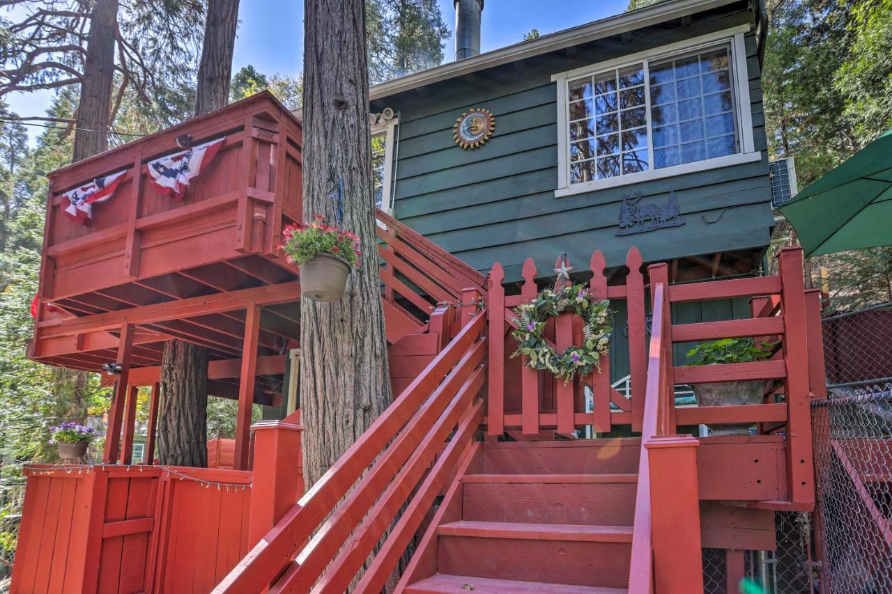 Boho Crestline Cabin, 1 Mile To Lake Gregory! Екстер'єр фото